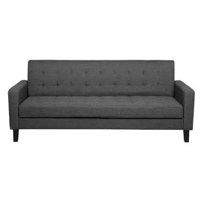 Fabric Sofa Bed Dark Grey VEHKOO