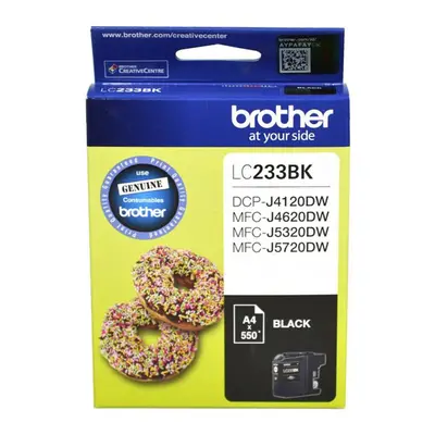 GENUINE Original Brother Ink Cartridge Toner LC233BK BLACK Inkjet Pages