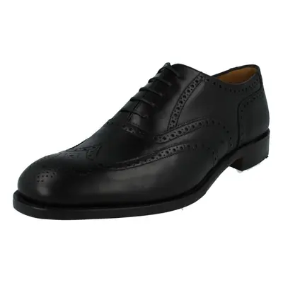 (UK 9, Black) Mens Loake Leather Lace Up Brogue Shoes Severn2 - G Fit