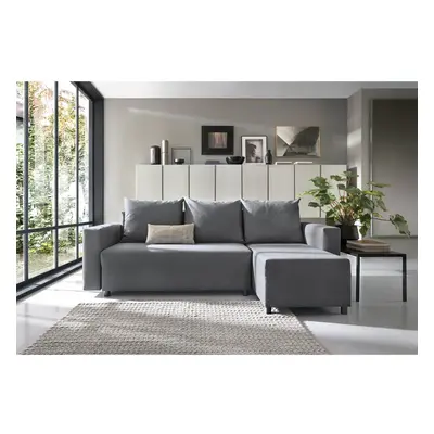 (Dark Grey, Right Facing) Oslo Corner Sofa Bed