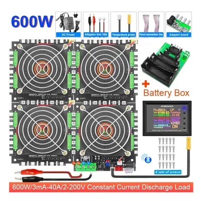 (600W) 2-200V 150W/300W/450W/600W 25A/30A/35A/40A Electronic Load Power Bank Battery Tester Pack