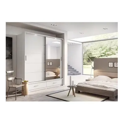 (White Matt) Arti - Sliding Door Wardrobe 200cm