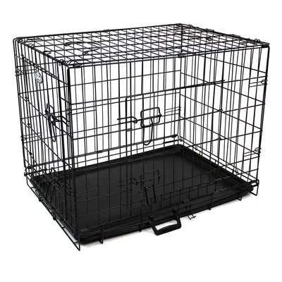 Dog Heavy duty Metal Training Cage in Black 42in Easipet