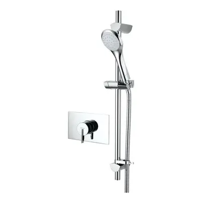 Bristan Sonique2 Recessed Shower Valve With Chrome Head & Adjustable Riser Rail