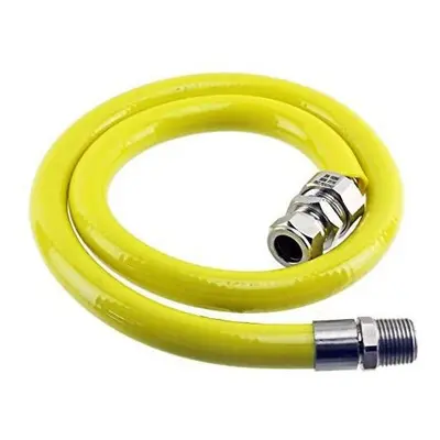 UNIVERSAL 1/2 Inch Gas Hob Supply Pipe Connector Hose (1 Metre, Kitemark Approved EN 15266)