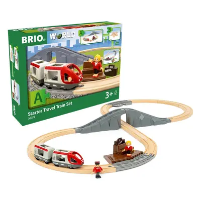 BRIO Starter Travel Train Set - Wooden Toy Train Set Age 3+