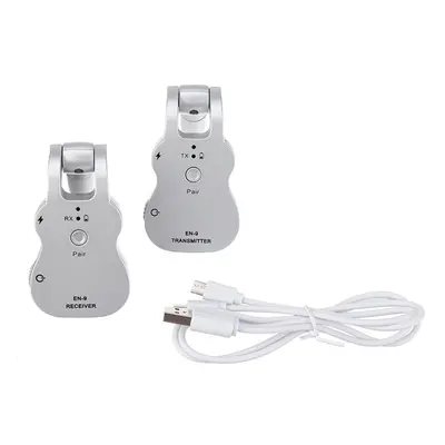 (Silver) Electric Guitar Wireless Transmitting Receiver Guitar Instrument Section 105dB