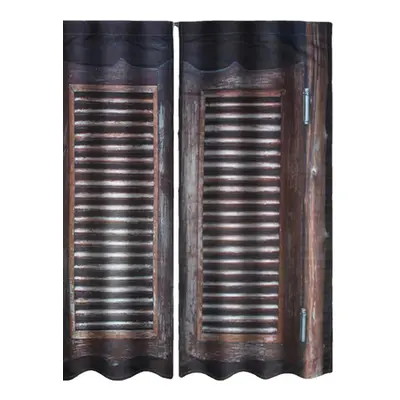 (D.) Panel 3D Pringting Blackout Window Curtains Screens Thermal Drapes For Study Room Bedroom