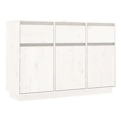 (white) vidaXL Solid Wood Pine Sideboard Storage Cupboard Side Cabinet Multi Colours