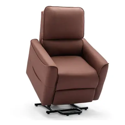 (Brown) CLIFTON ELECTRIC FABRIC SINGLE MOTOR RISE RECLINER LIFT MOBILITY TILT CHAIR