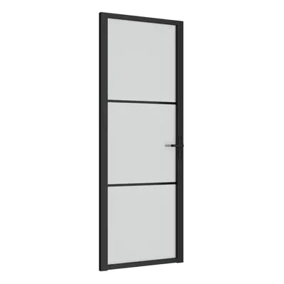 (Black and transparent, x 201.5 cm (W x H)) vidaXL Interior Door ESG Glass and Aluminium Bedroom