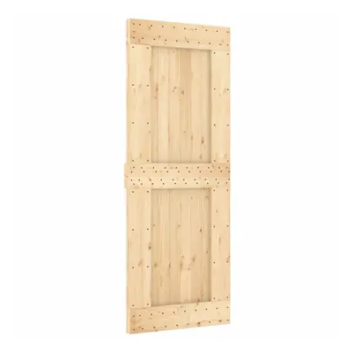 (plain design, x cm) vidaXL Solid Pine Wood Door Porch Wooden Sliding Entrance Door Home Front D