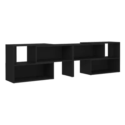 vidaXL TV Cabinet Black Engineered Wood Home Sideboard Plasma Stereo Cabinet