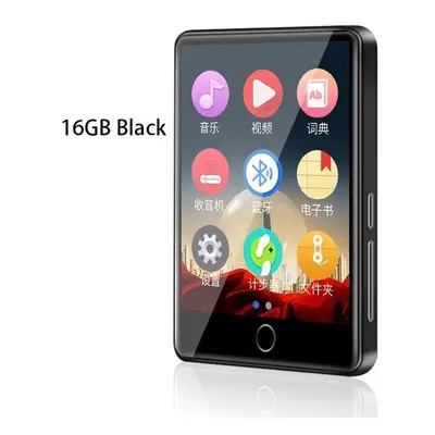 (16GB) 2.8 Inch Screen 8GB 16GB Metal Bluetooth 5.0 MP3 Player Built-in Speaker with E-Book Reco