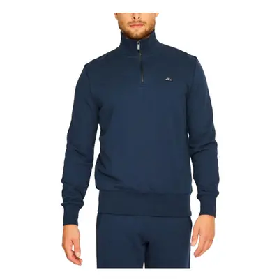 (XS) ELLESSE AMERIGO SQY05469 Mens Sweatshirt Half Zip Funnel Neck Casual Navy Jumper