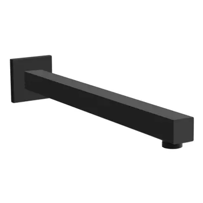 300mm Rectangular Wall Mounted Shower Arm Matte Black