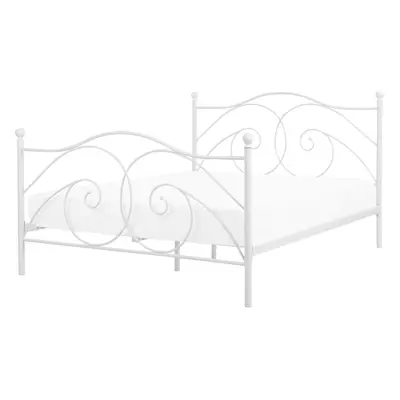 Bed DINARD x cm (EU King Size) Metal White