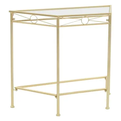 vidaXL Side Table Vintage Style Metal 87x34x73cm Gold Furniture Display Desk