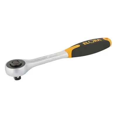 Elora Push Through Soft Grip Reversible Ratchet, 1/2"" Sq. Dr., 200mm