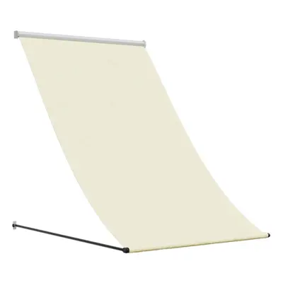 vidaXL Retractable Awning Privacy Screen Cream 150x150 cm Fabric and Steel