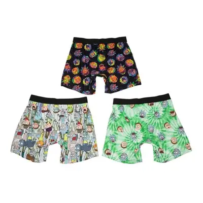 Rick & Morty 855025-large Rick & Morty Classic Boxer Brief Set, Multi Color - Large - Pack of