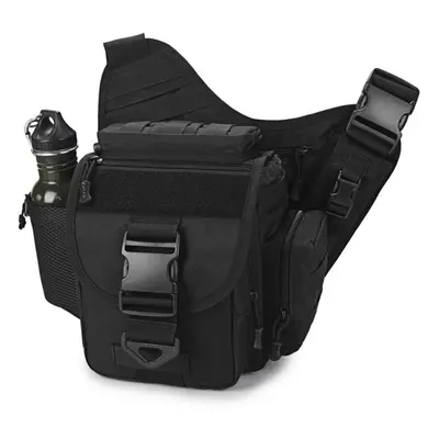 (Black) Outdoor Saddle Bag SLR Camera Multifunctional Single Shoulder Water-resistant Backpack C