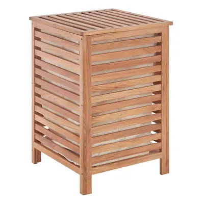 WALNUT WOOD LAUNDRY HAMPER NATURAL OILED FINISH