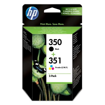 HP Black/351 Tri-color 2-pack Original Ink Cartridges (SD412EE)