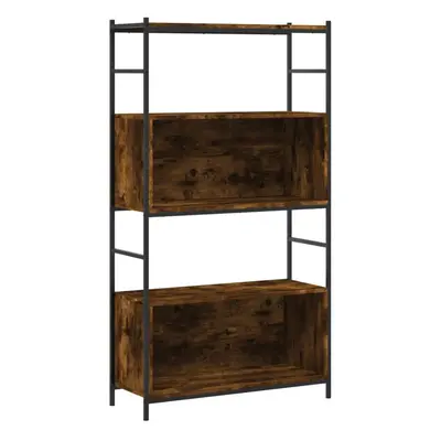 (smoked oak, x x 145.5 cm) vidaXL Bookshelf Book Cabinet Book Rack Bookcase Engineered Wood and 