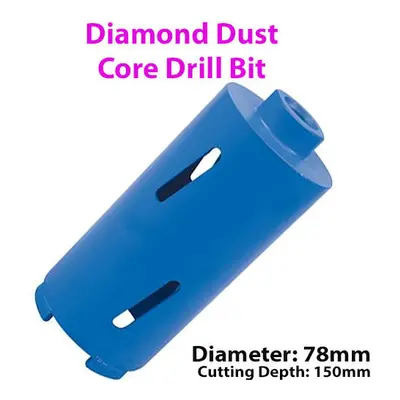 78mm x 150mm Diamond Core Drill Bit Hole Cutter For Brick Wall / Concrete Block