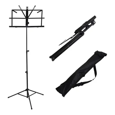 Foldable Aluminum Alloy Guitar Stand Holder Music Sheet Tripod Stand Height Adjustable with Carr