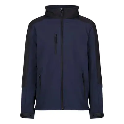 (M, Navy Blue) Regatta Reid Mens Softshell Wind Resistant Water Repellent Jacket