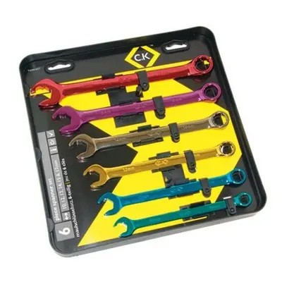 CK T4345/6ST Speed Combination Spanner Colour Coded Set Of