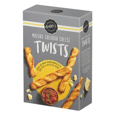 ARDEN'S Twists - Cheddar Cheese 125g (Pack of 8)