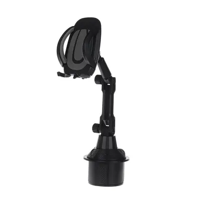 (Black) Car Phone Mount Gooseneck Bracket for inch Devices Rotation