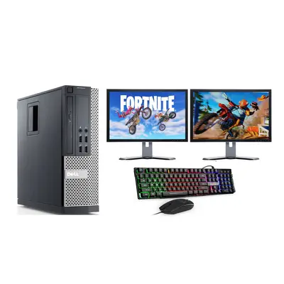 Fcs Fast Gaming Dell Bundle Tower Pc Full Set Computer System Intel I5 8Gb 500Gb Gt730