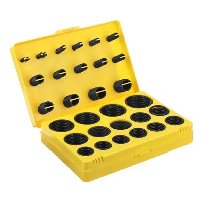 (Yellow) 362Pcs Nitrile NBR O-rings Washer Kit Seal Gasket Assortment Set Box Ring