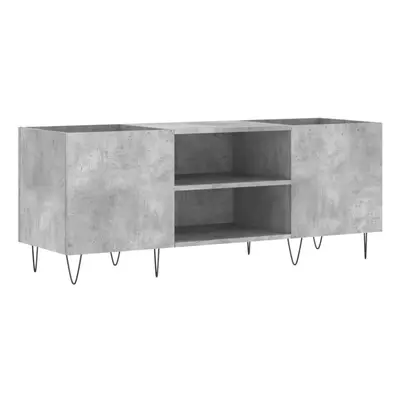 (concrete grey) vidaXL Record Cabinet Record Storage Cabinet Sideboard White Engineered Wood