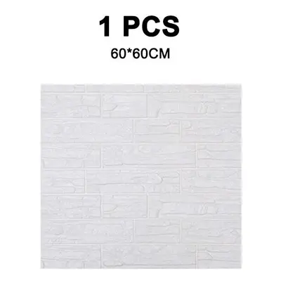 (1 Pcs) 1/5/10PCS 3D Wall Stickers Imitations Brick Bedroom Decor Waterproof Self-adhesive