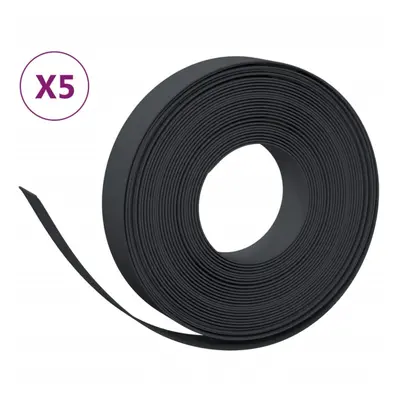 (black, x 0.1 m) vidaXL Garden Edging Patio Lawn Edging Garden Border Rolls pcs Polyethylene