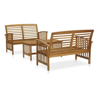 vidaXL Solid Acacia Wood Garden Lounge Set Piece Patio Outdoor Furniture Set