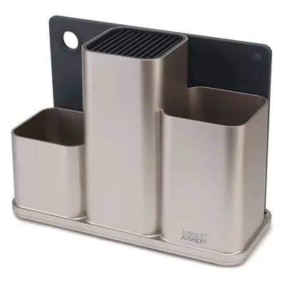 Joseph Joseph Counterstore Utensil Pot Chopping Board Set- Silver, x 30.8 x 22.7 cm