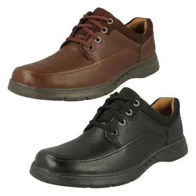 (Black, UK 8) Mens Clarks Unstructured Lace Up Shoes Un Brawley Lace