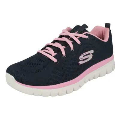 (Navy, UK 4) Ladies Skechers Casual Trainer Get Connected