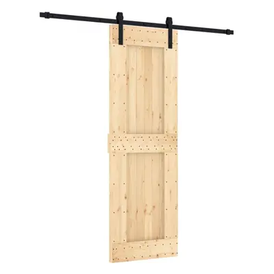 vidaXL Sliding Door Barn Door with Hardware Set Interior Door Solid Wood Pine