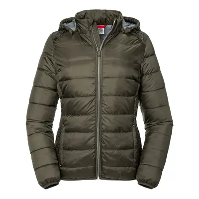 (S, Dark Olive) Russell Womens/Ladies Ladies Hooded Nano Jacket