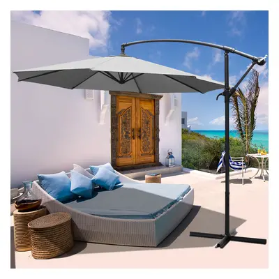 Garden Parasol Sun Shade Patio Umbrella with Cross Base