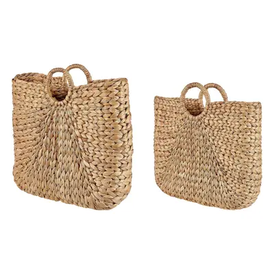 Set of Water Hyacinth Baskets Natural POMPANO