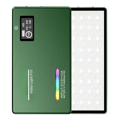 (Green) LED Video Light 2500K-8500K Photography Studio Video Dimmable Fill Light with App Contro