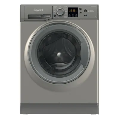 Hotpoint Anti-Stain NSWM GG UK 8kg Washing Machine with rpm - Graphite - A Rated